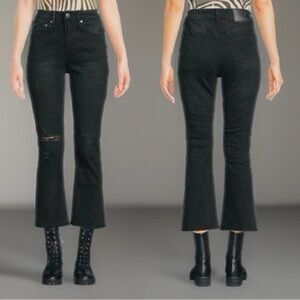 CAVALLI CLASS BY ROBERTO CAVALLI
High Rise Flare Cropped Jeans New